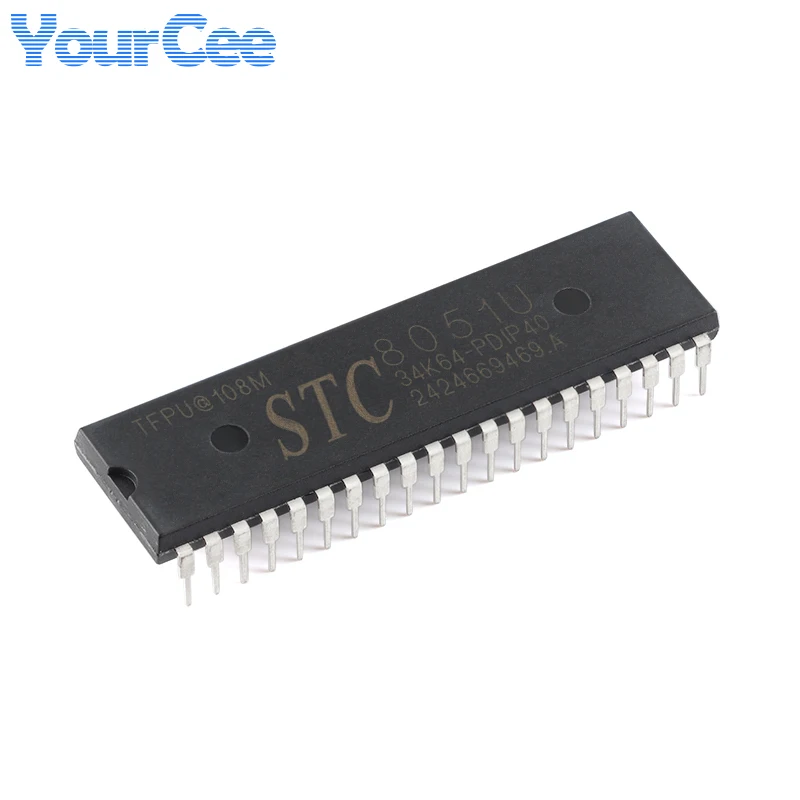 STC8051U-34K64-PDIP40 STC8051U PDIP40 8051U 8051U34K64 High Speed 32-bit 8051 Core 1T Microprocessor Microcontroller Chip