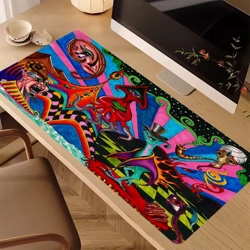 Acid Graphics Mouse for Computer Accessories Gamer Keyboard Pad Gaming Laptops Cute Desk Mat Mausepad Deskmat Table Pads Mats Pc