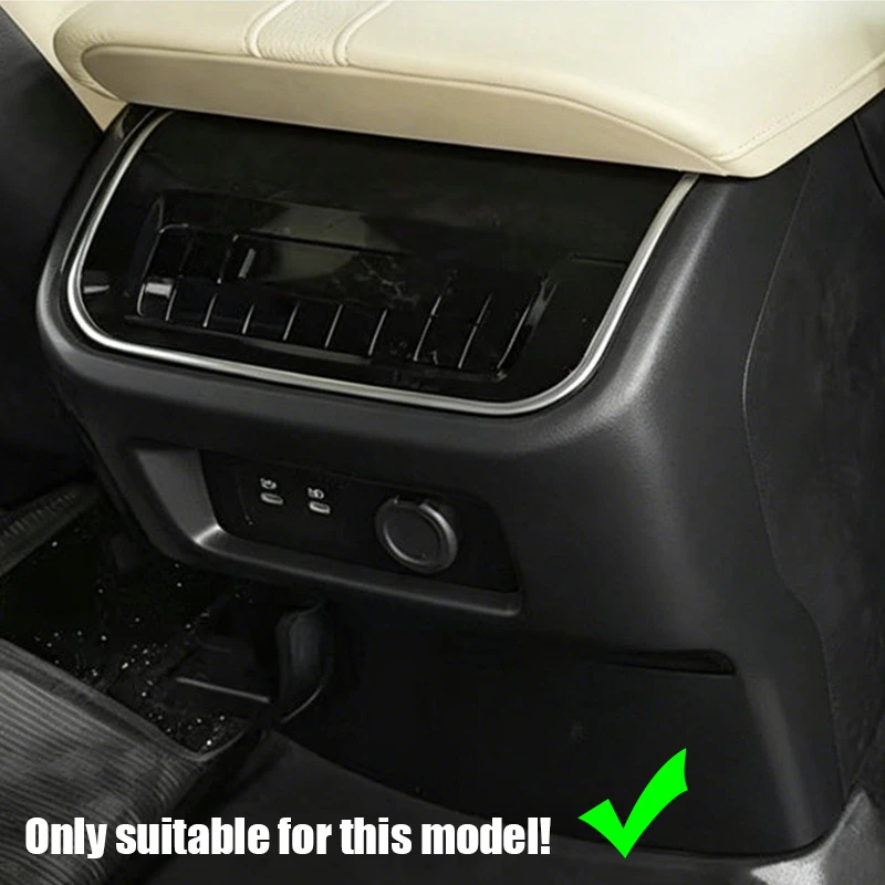 For Nissan Patrol Y63 Armada 2025 2026 Carbon fiber pattern rear exhaust vent decorative frame made of ABS material