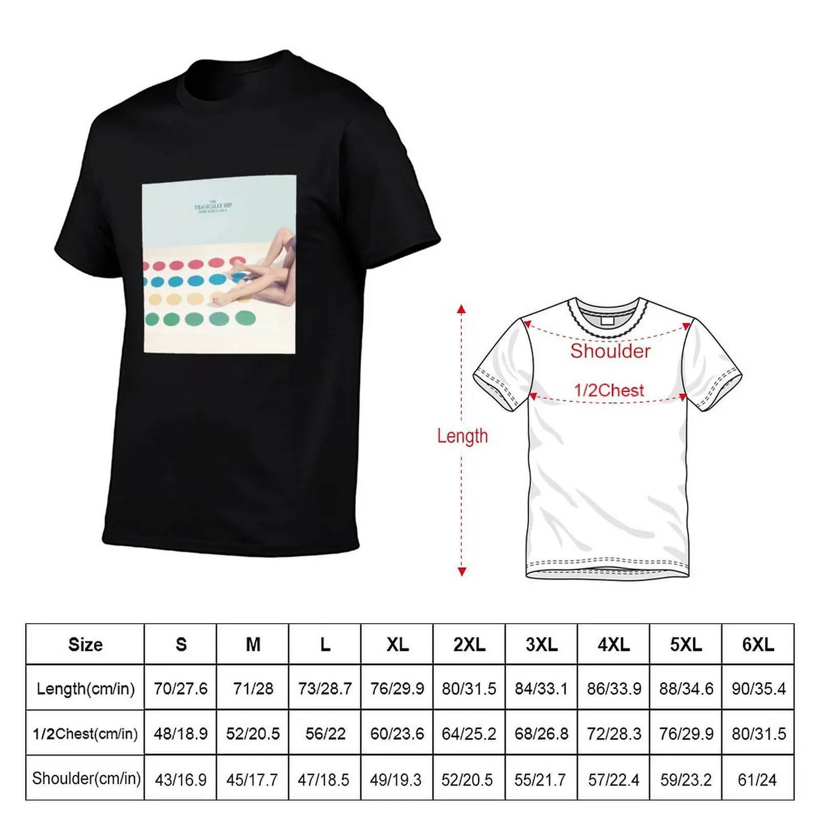 The Tragically Hip Now For Plan A Album Cover. T-Shirt basketball graphic tees aesthetic clothes mens big and tall t shirts
