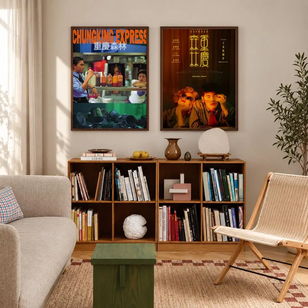 Stylish Hong Kong Romantic Drama Movie Chungking Express Poster Self‑Adhesive Waterproof Wall Art Home Decor