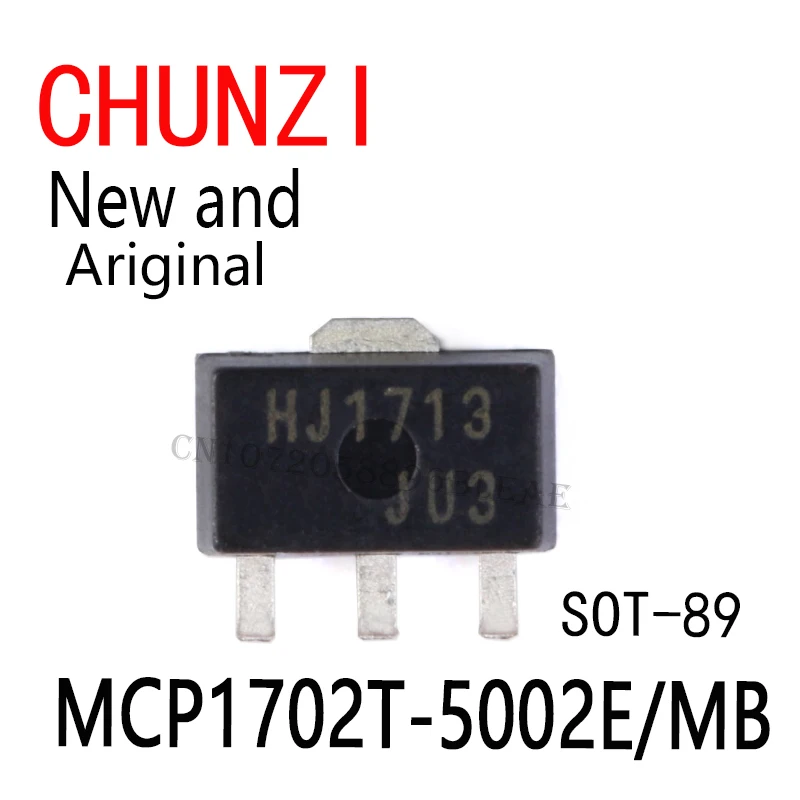 10pcs New and Original MCP1702T-5002E MCP1702T-5002 MCP1702T MCP1702 SOT-89 MCP1702T-5002E/MB