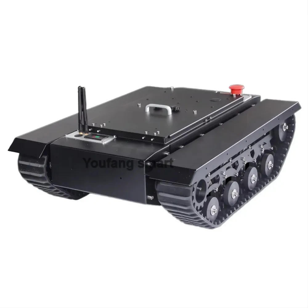 50kg Load TR500S RC Tank Rubber Tracked Chassis 24V 300W Brushless DC Motor STM32 System ROS Robot Car for RC Tank to FS Handle