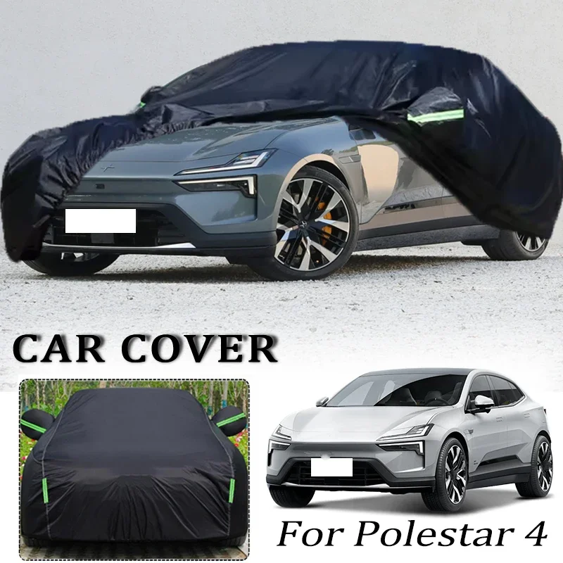 For Polestar 4 Car Covers Outdoor Waterproof Dustproof Sun Rain Snow Protection Thick Oxford Cloth Full Car Accessories