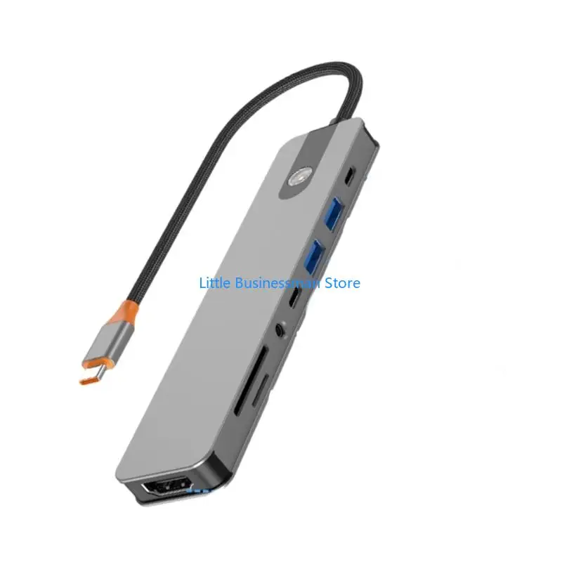 8/7/6/5 in 1 USB C to HDTV Adapter USB3.0 PD100W Splitter Docking Station for PC M76A