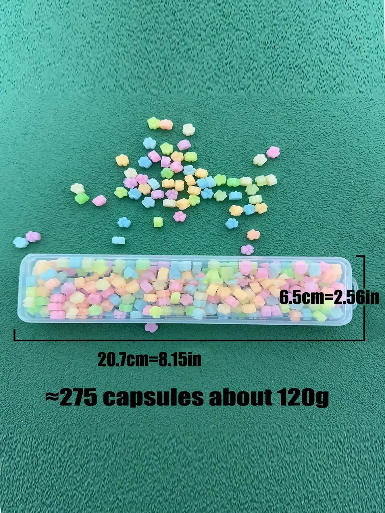 100PC Luminous Sealing Wax Pellets, Luminous Cat Paw Fire Paint Wax Pellets, Fluorescent Translucent Sealing Wax Beads