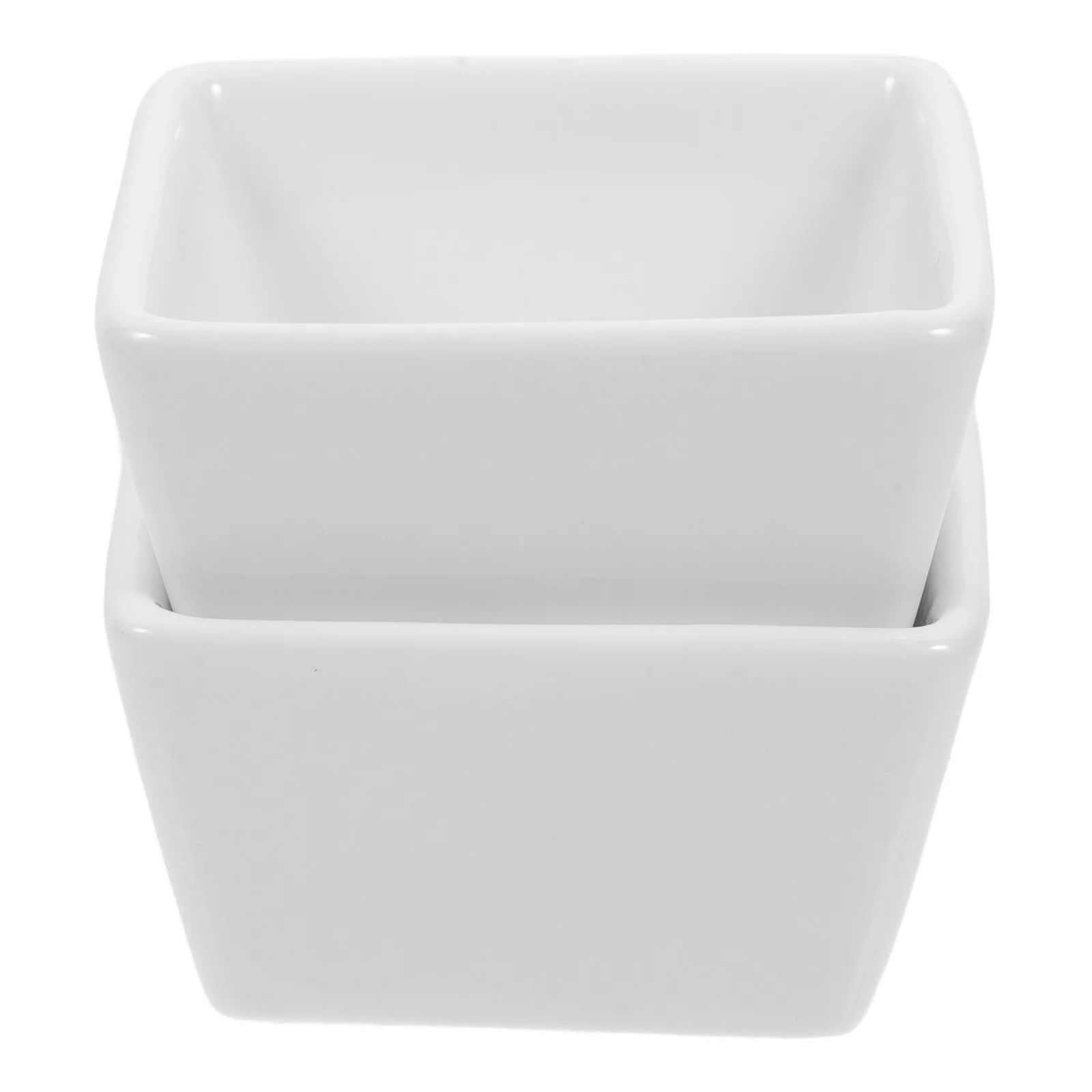 

2Pcs Square Cube Candy Containers Ceramic Candy Holders Dishwasher Safe Seasoning Bowls Home Supplies Ceramic Food H Older