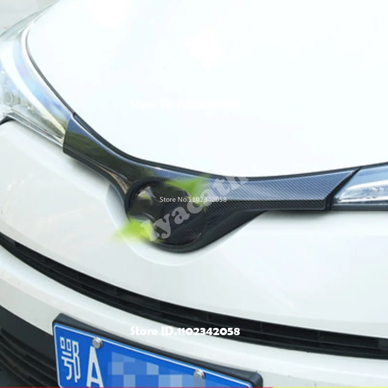 For Toyota CHR C-HR XA10 2018 2019 2020 2021 2022 ABS Chrome Car Front Grill Grille Upper Cover Trim Decorative Accessories