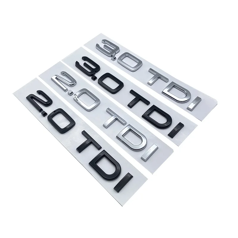 

3D Car Sticker for Audi A3 A4 A5 A6 Q3 Q5 Q7 S7 Side Trunk Decoration Letters 2.0 TDI 3.0 TDI Emblem Accessories
