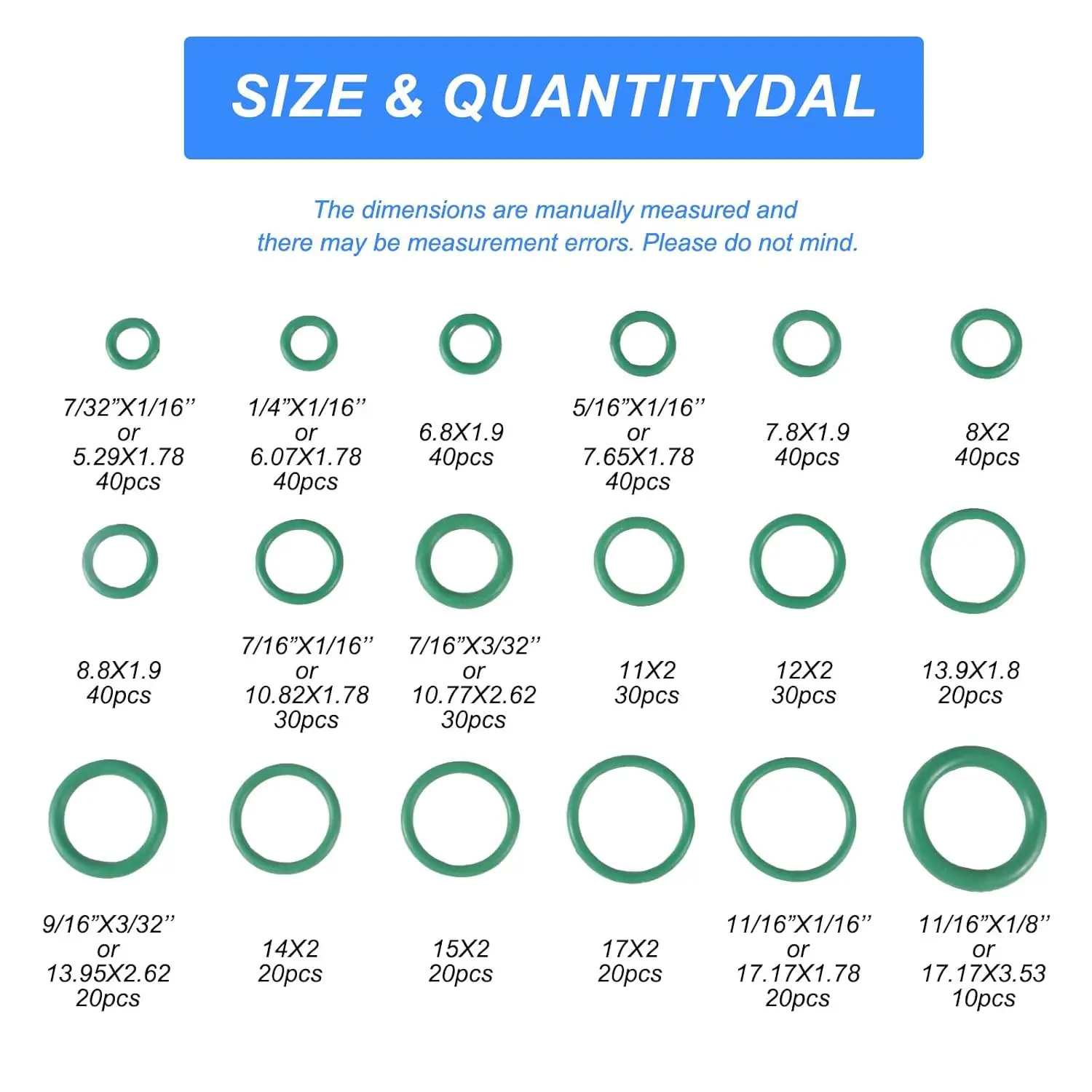 

530 шт., комплект уплотнительных колец, резиновые 18 размеров, уплотнительное кольцо для автомобиля, ремонт автомобиля, комплект уплотнений компрессора кондиционера