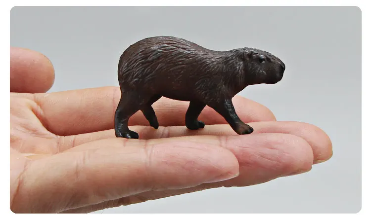 Capybara Modell Wilde Tiere Simulation Nagetier Actionfigur Niedliches Kinderspielzeug zum Sammeln – Detail 12