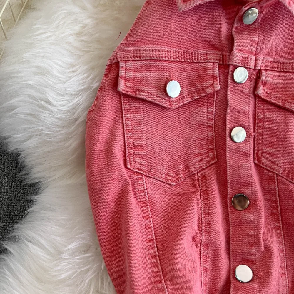 새로운 빈티지 턴 다운 칼라 민소매 바디 슈트 한국 하이 웨이스트 우아한 점프 슈트 사파리 스타일 데님 스트레이트 Ropa Mujer