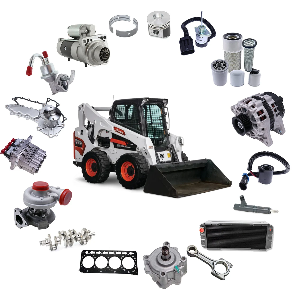 Aftermarket Radiator 2485B275 Excavator Oil Cooler and Water Radiator Spare Parts for Diesel Engine 3.1524 D3.152