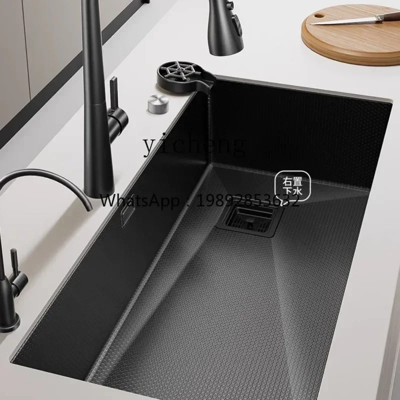 Y1 304 stainless steel sink vegetable basin thickened large single sink kitchen vegetable basin dishwasher