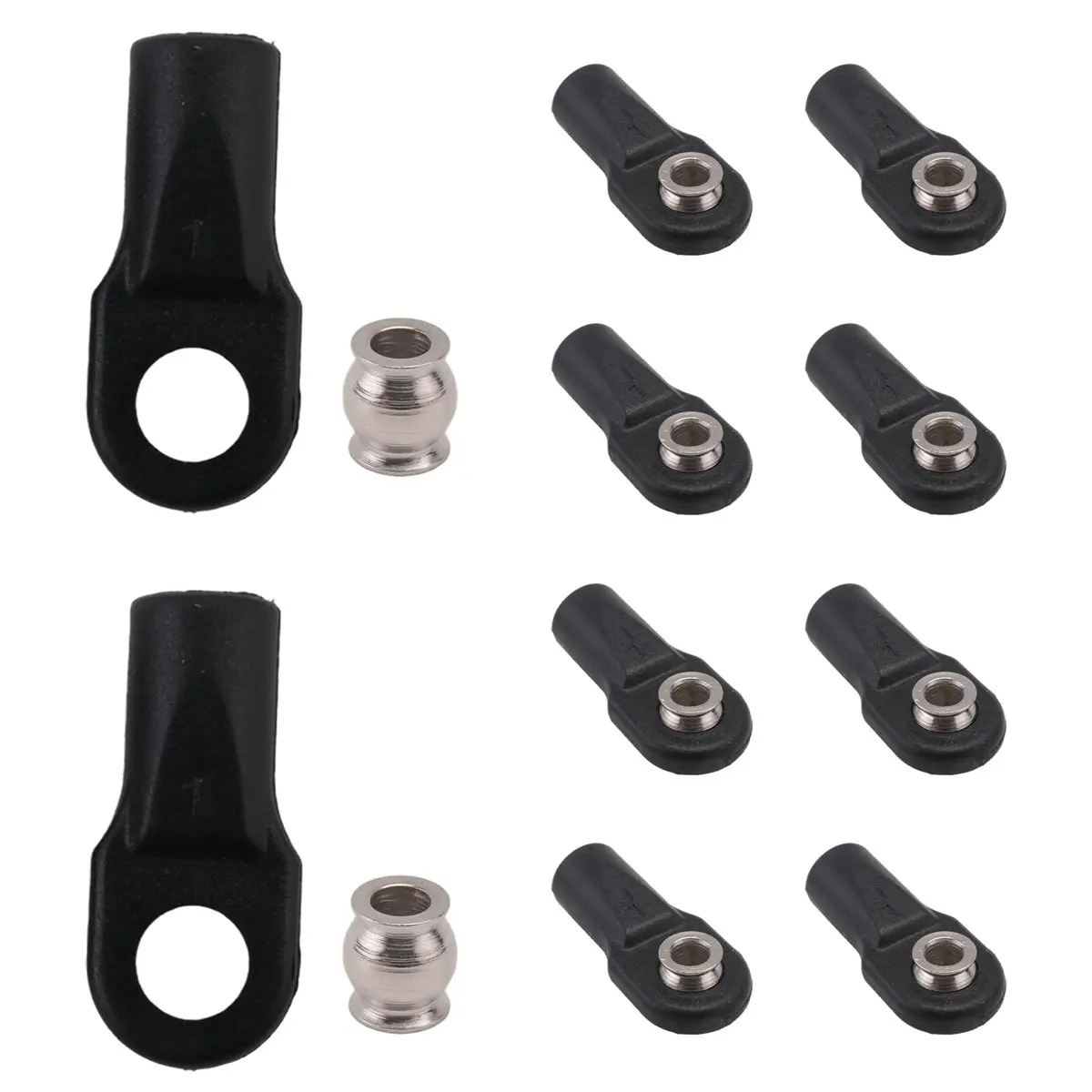 IN-A875U!12Pcs 5347 Rod End Ball Joint General Trolley Ball Sets for 1/10 E- SUMMIT