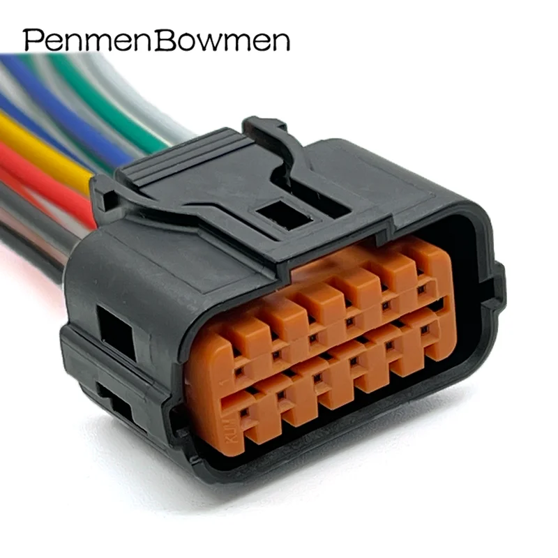 1 Set 12 Pin Car Back View Camera Waterproof Electrical Cable Connectors Waterproof Female Wire Harness Plug HP285-12021