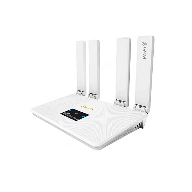 راوتر 4G LTE WiFi 6، إنترنت عالي السرعة للمنزل/المكتب، نطاقات عالمية، 4 هوائيات لمودم واي فاي بشريحة إشارة ثابتة