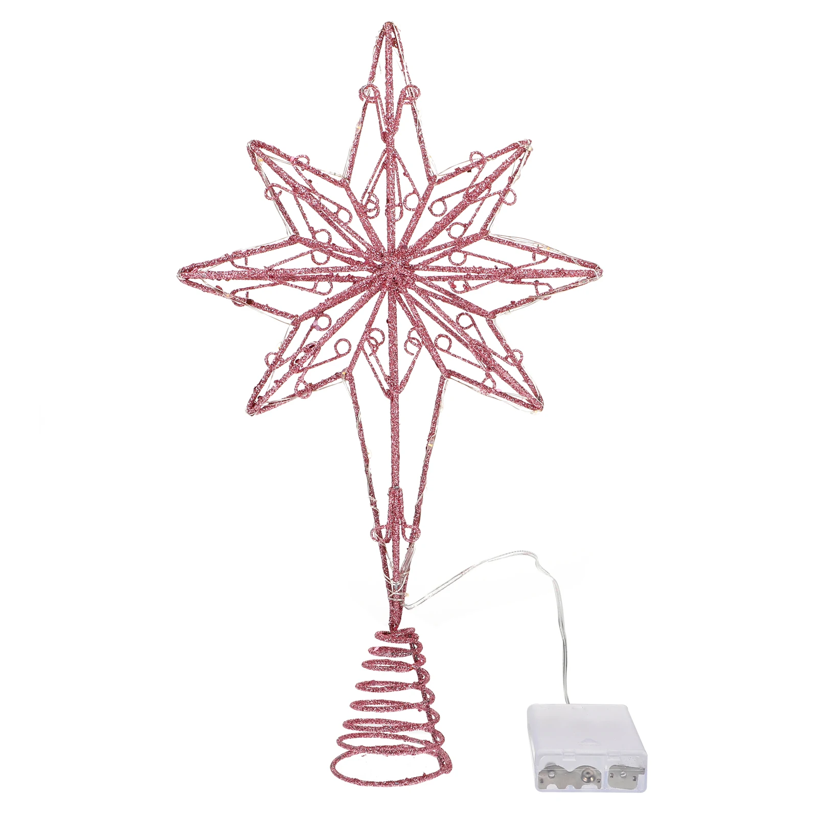 

Octagonal Topper Light Christmas Decor Luminous Festival Supplies Modern Treetop Ornament Xmas Tree Decor Christmas Tree Star