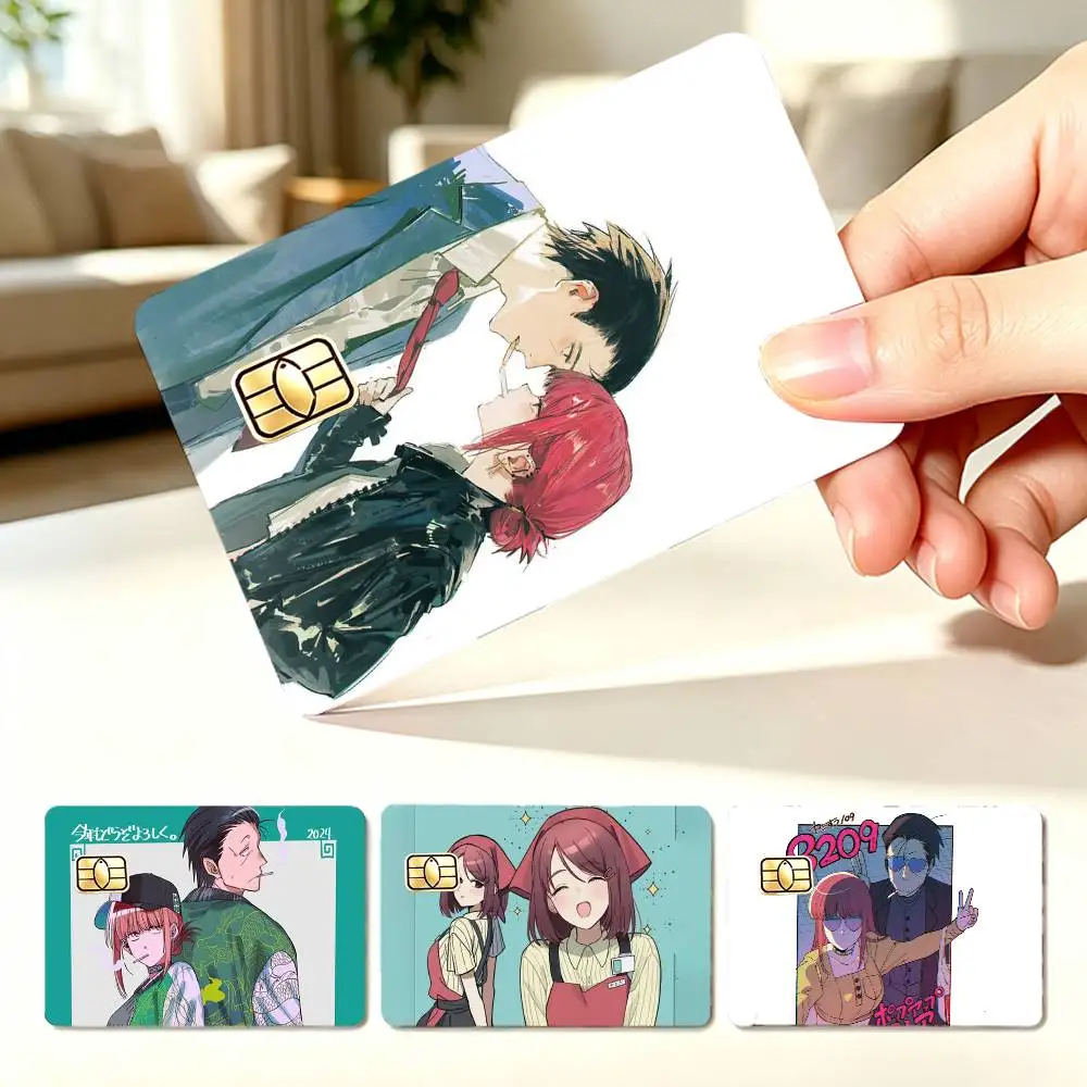 Yamada x Sasaki S-Smoking W-With You  4pcs 1Set Card Stickers Small Waterproof Chip 4PCS Card Sticker Anti-Scratch