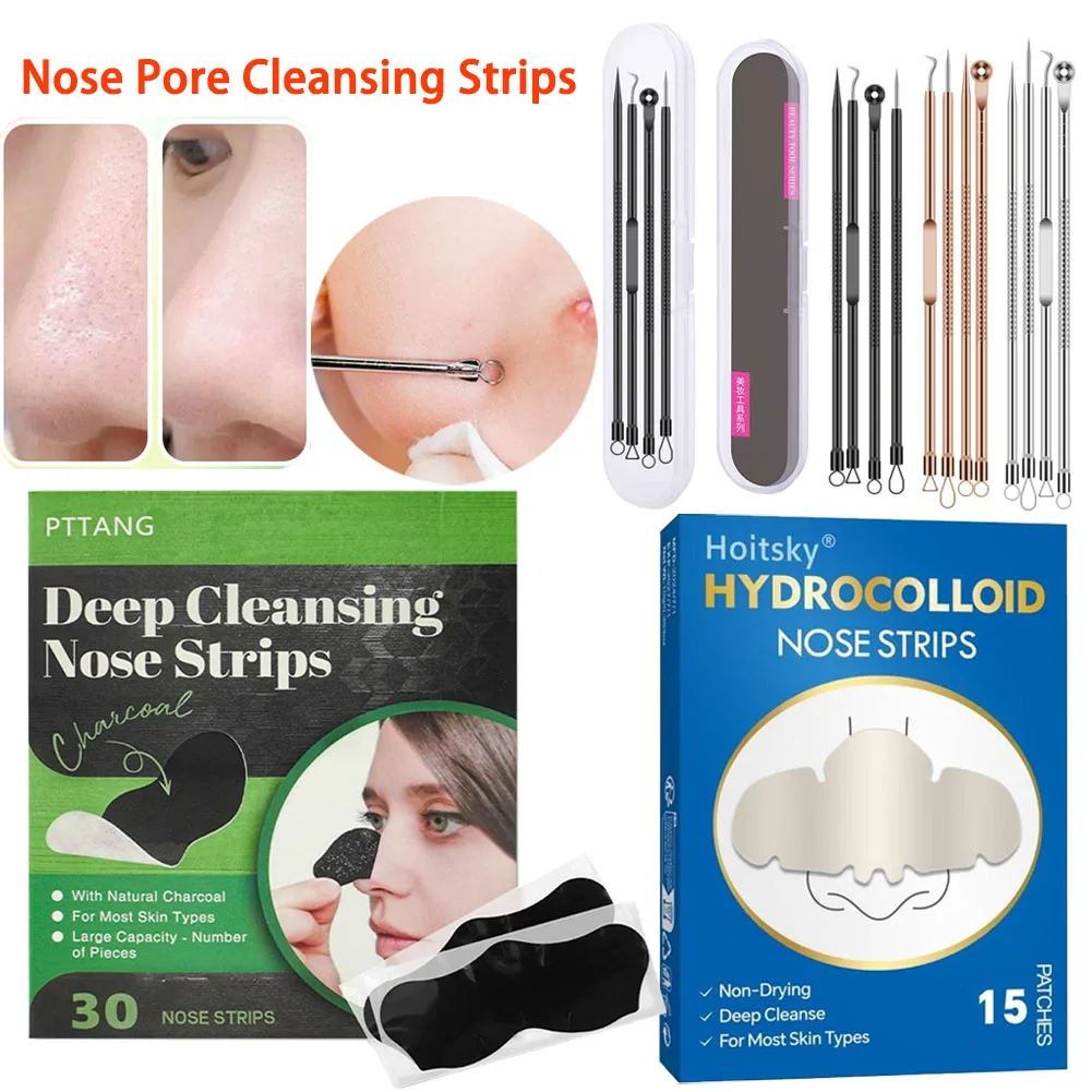 鼻パッチハイドロコロイドパッチにきび除去ディープクレンジング毛穴ストリップにきび針にきびクリップリムーバー