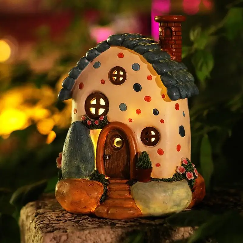 solar-powered-stone-house-decorative-ornaments-outdoor-courtyard-garden-decorations-rural-style-creative-resin-craft