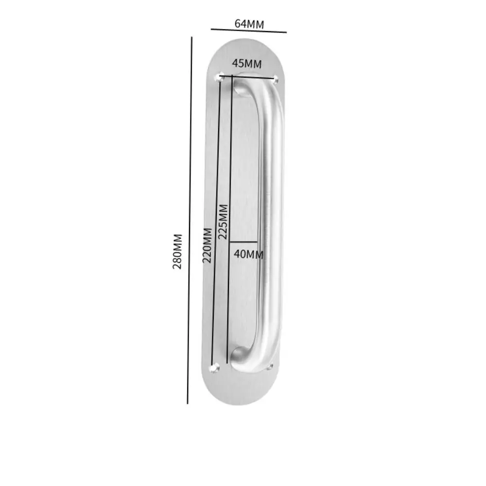 

Safety Door Door Plate Handle Furniture Handle Stainless Steel Heavy Duty Barn Door Pull Thick Sliding Door Gate Door Handle