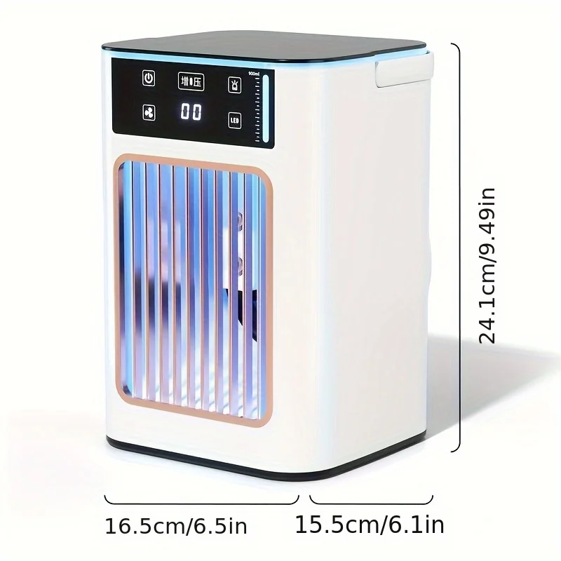 Xiaomi Mini Desktop Humidifying Air Conditioner Fan Usb Rechargeable Portable Desktop Mist Spray Cooling Fan for Home or Office