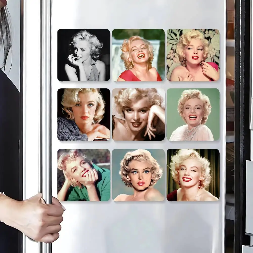 M-MarilynS M-Monroe Refrigerator Magnets Cute Cartoon Magnetic Personality Decorations Creative Gifts