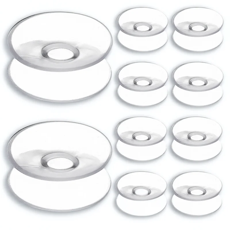 

10Pcs Double Sided Suction Cups Clear PVC Strong Hold for Glass Mirrors Windows Transparent Plastic Sucker Pads