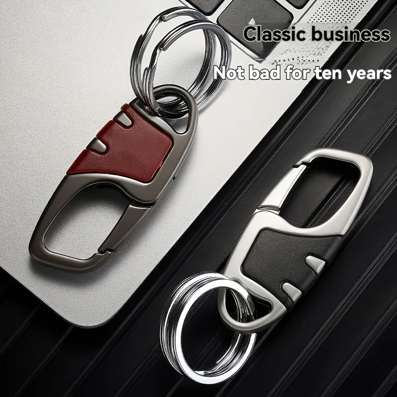 High‑End Waist Hanging Car Key Chain, Business Lock Key Pendant with Separate Key Ring