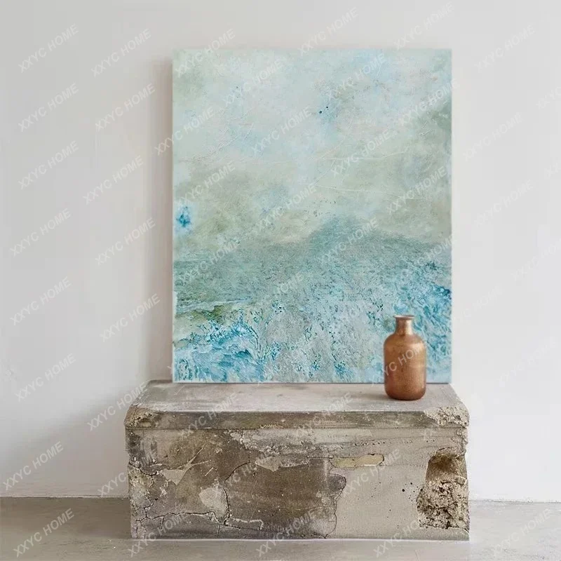 Hand painted oil painting abstract three-dimensional art hanging painting living room advanced texture decorative painting