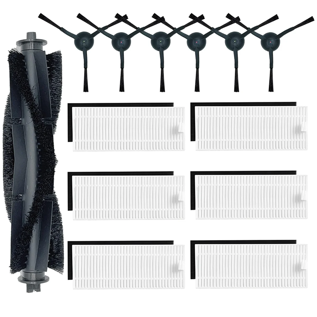 Replacement Parts for Ionvac SmartClean V2 Robot Vacuum Cleaner Accessories Main Roller Brush Side Brushes Hepa Filter