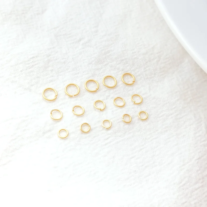 100 Pieces New Dummy Gold Opening Circle, Small Circle Connection Circle, Handmade DIY Jewelry, Commodity Accessories Wholesale