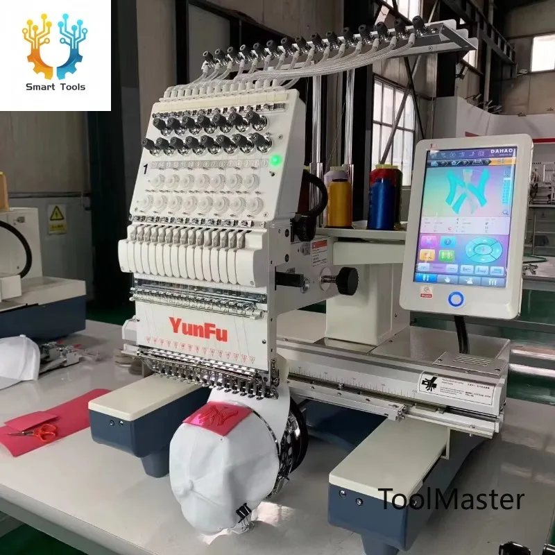 [2026] Cap T-shirt Flat Embroidery Machine Computerized 15 Needles High Accuracy Touch Screen New High Speed Motor Engine Pump G