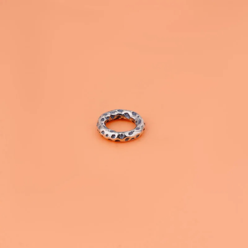 S925 Sterling Silver Vintage Circle Shim handmade diy beaded material bracelet necklace accessory
