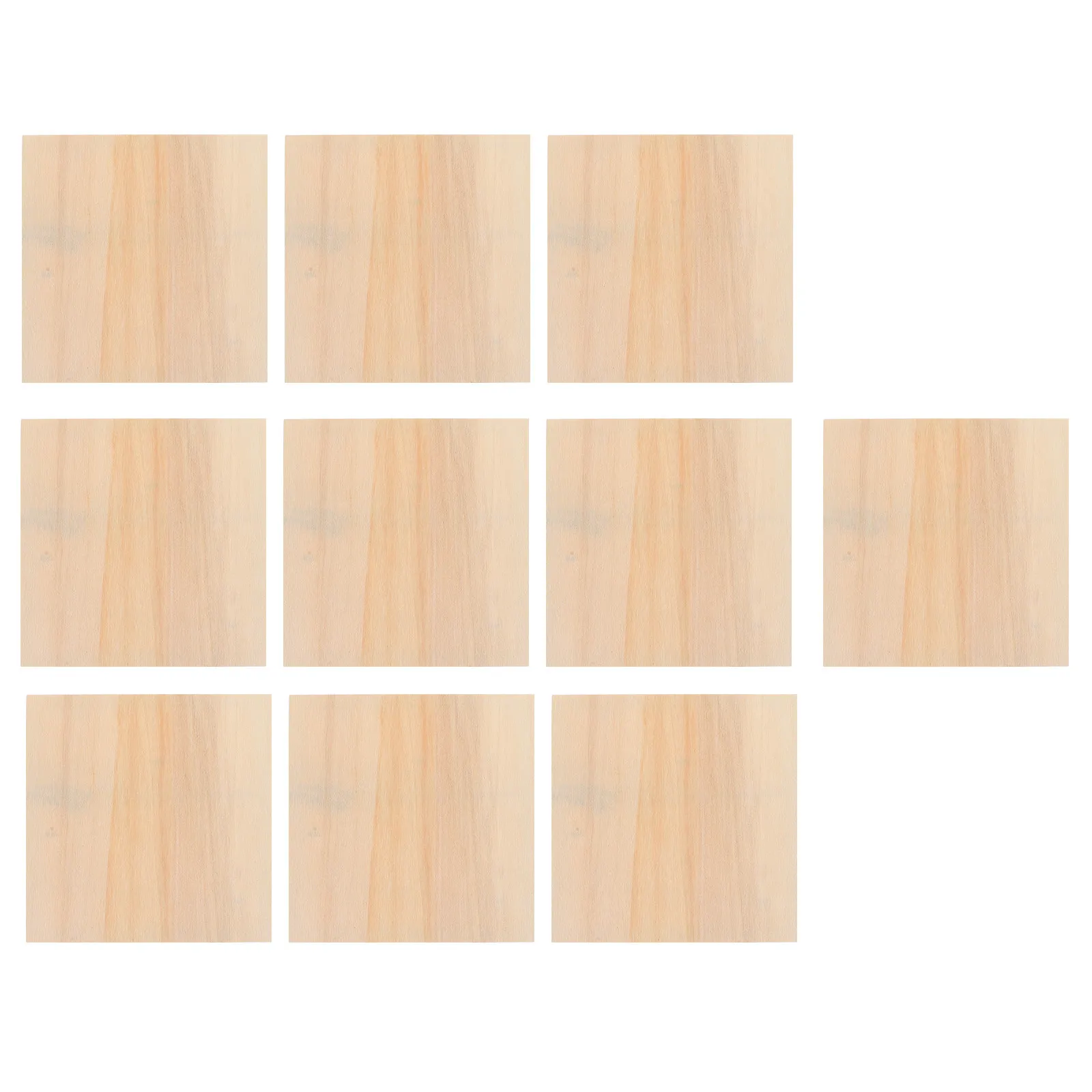 Natural Wood DIY Photo Frames Kit 10pcs – Unfinished Craft Supplies for Acrylic Watercolor Clay Modeling