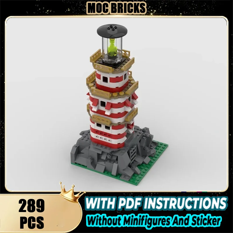 

Street View Model Moc Building Blocks Lighthouse Model Technology Brick DIY Assembly Construction Toy Holiday Gifts