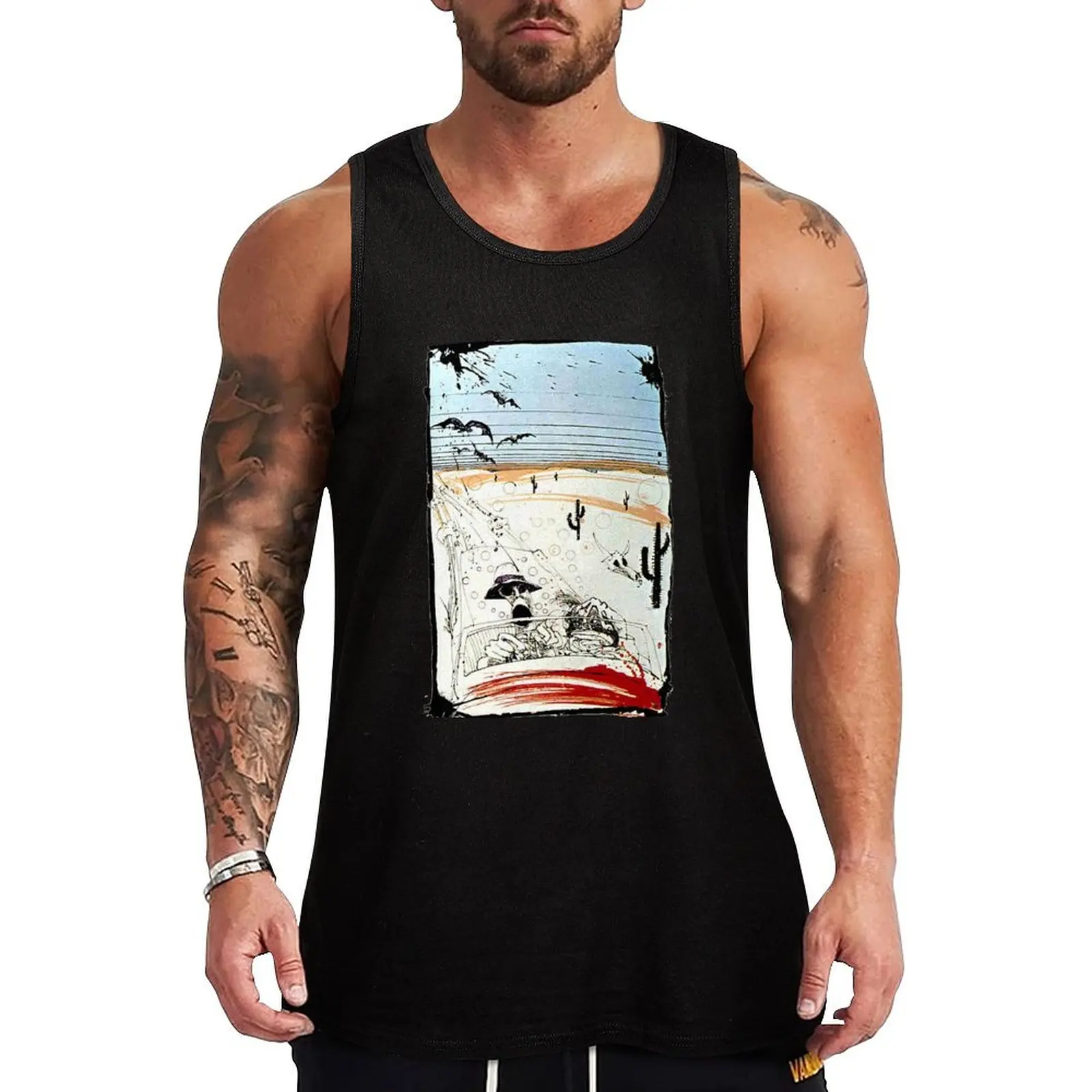 Fear and This is bat country - Loathing in Las Vegas Tank Top Rugged Workwear Tank Top Durable Sleeveless Wear