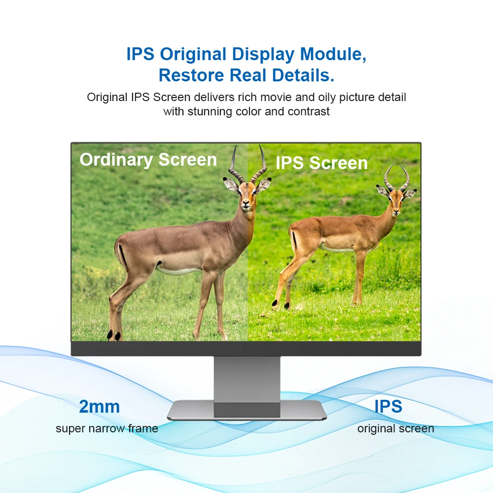 Monoblock Gaming Desktop Computer, Barebone Touch Screen, tudo em um PC Gamer, barato Core i3, I5, I7, 24 ", 27"