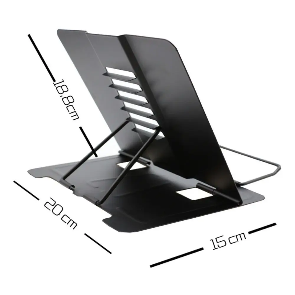 Metal Desk Book Reading Stand Adjustable Recipe Cookbook Documents Holder Bookstands Mobile Phone Laptop Foldable Support Rack