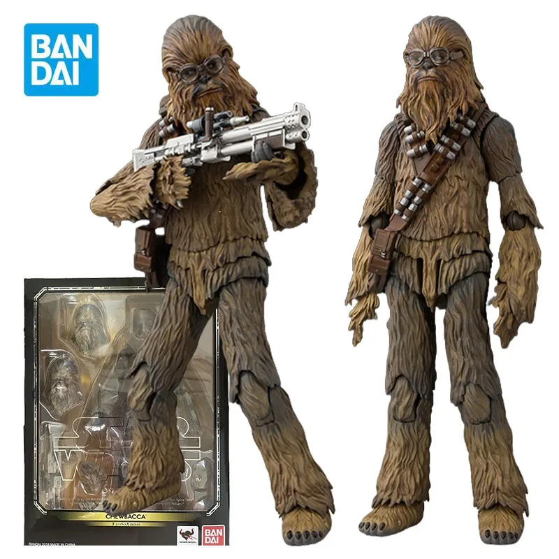 

Фигурки героев BANDAI SHF SOLO Chewbacca «Звездные войны: Эпизод IV» — новая надежда, аниме, пластиковые игрушки Mdoel для мальчиков, оригинальная коробка