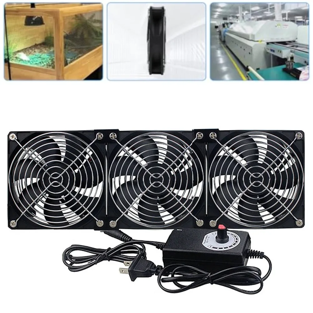 1pc 120mm Computer Fan Adjustable Brushless Case Fans For PC Computer 110V 2700RPM Easy Installation