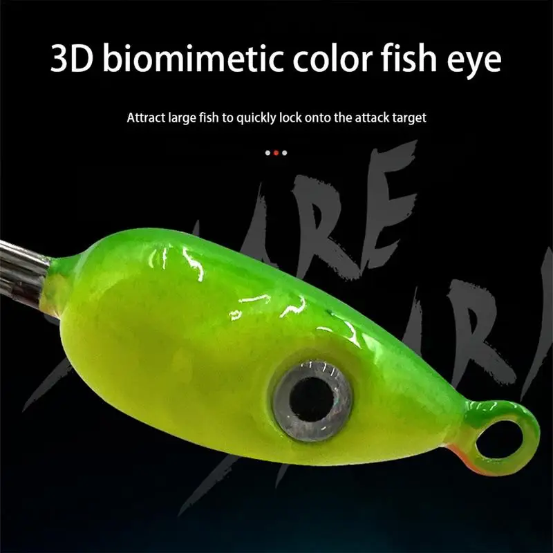 Umbrella Rig Angeln Salzwasser 5-Arme Angelgeräte Köder Angelgeräte Köder mit realistischer 3D-Fischaugen-Angelköder Köder-Rigs