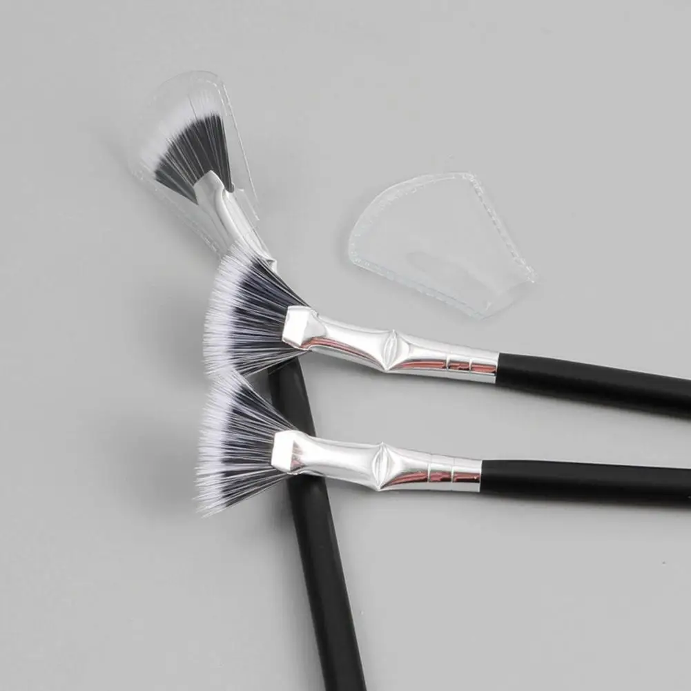 Brosse à cils en éventail pour mascara, effets naturels, amélioration des cils inférieurs, accessoires pour femmes, 2 pièces