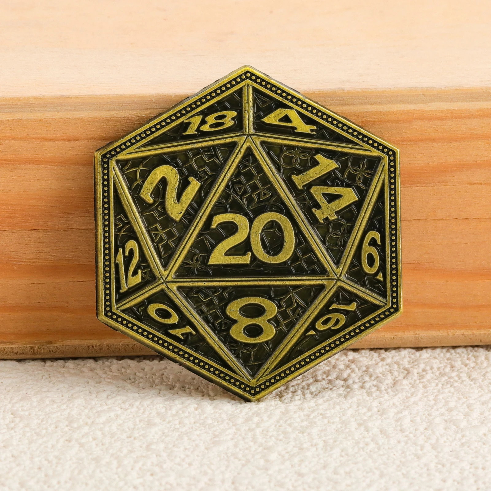 Dungeons & Dragons Coin Keychain, Gaming Gift