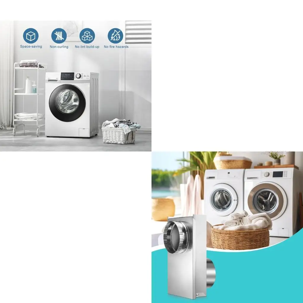 27RB Adjustable Dryer Ventilation Accessory Extension Clip Tape Space Saving Design