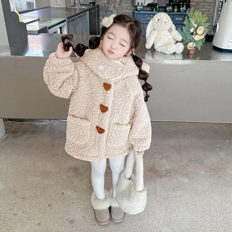 

Hot Kawaii Casual Coat Tops Fashion Children's Clothing Jacket Child Jumper Winter Jumpsuit for Girls Korean New Infant Puffer