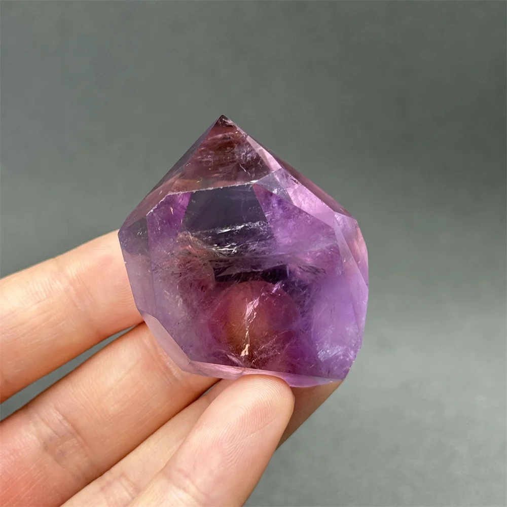 Natural Amethyst Polyhedral Irregular Gem Healing Reiki Meditation Spiritual Witchcraft Prayer Home Decoration Gift