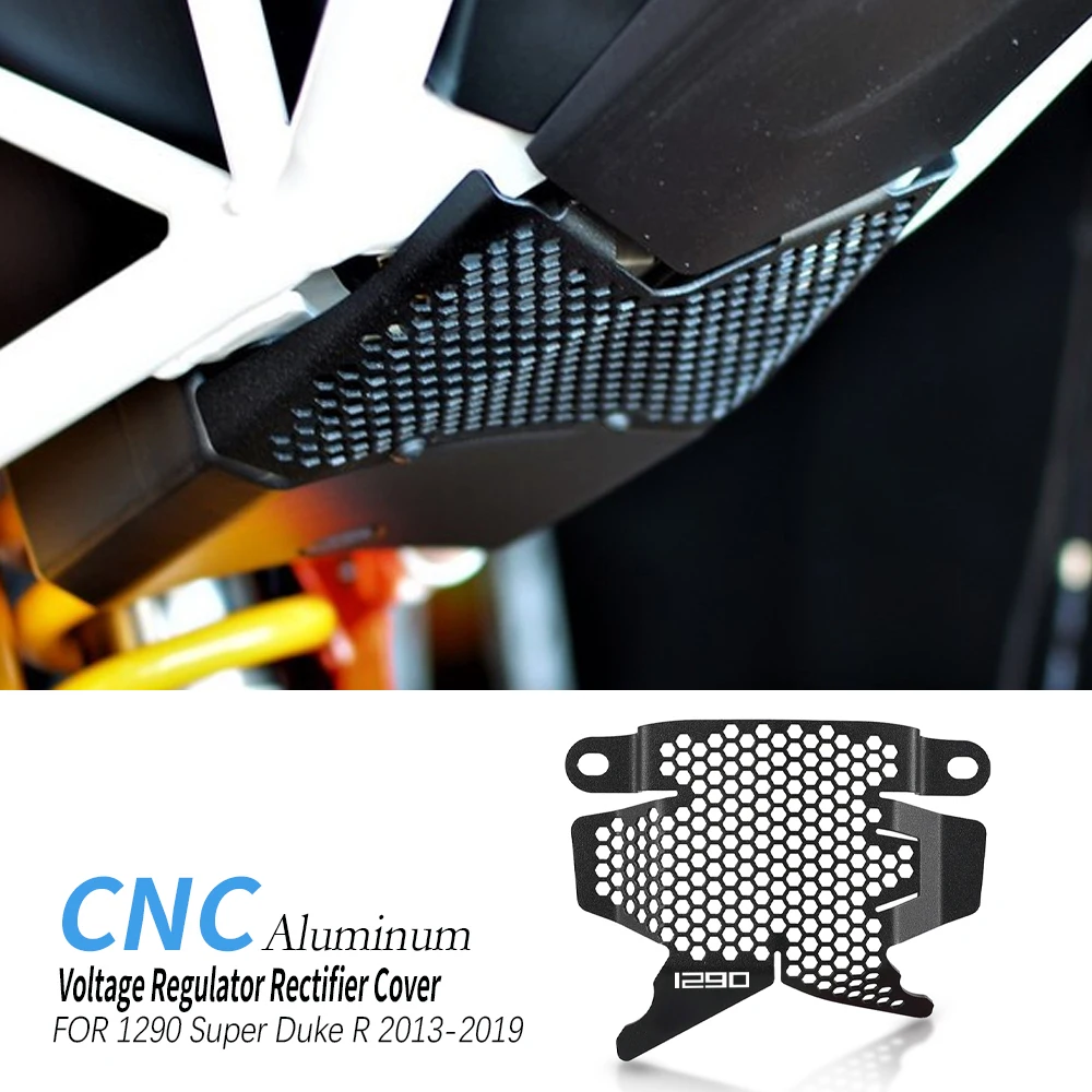 

For 1290 Super Duke R 2013 - 2019 Motorcycle Accessories Voltage Regulator Rectifier Cover Guard Grille Protector Protection