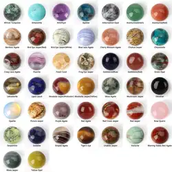 10/12/14/16/18/20mm Natural Stone Round Cabochon, Gemstone Flackback Cabochon, Loose Gemstone for Jewelry Making,Customized Size